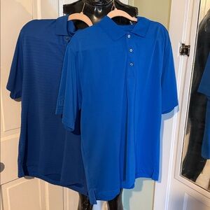 Champions Tour (2) Men's Blue Polo Golf Shirts